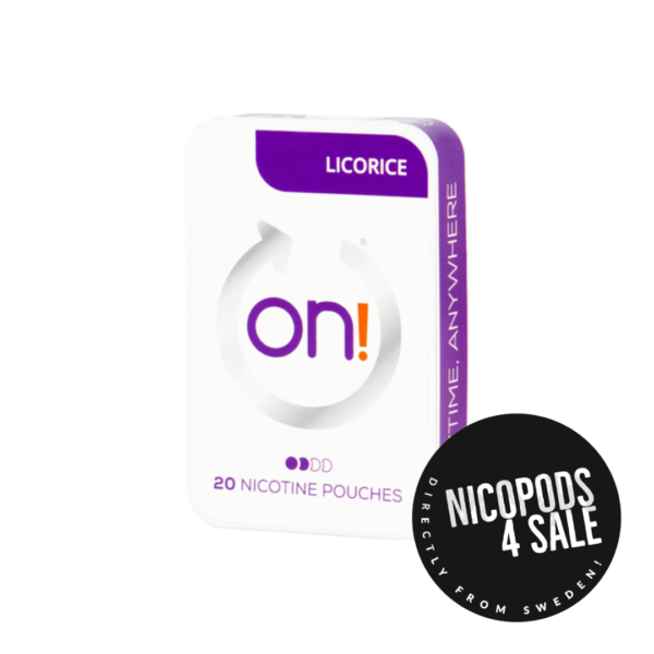 ON! LICORICE 3MG NICOTINE POUCHES