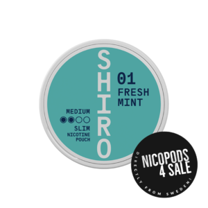SHIRO #1 SOFT MINT SLIM NICOTINE POUCHES