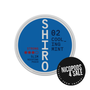 SHIRO #2 COOLING MINT SLIM NICOTINE POUCHES