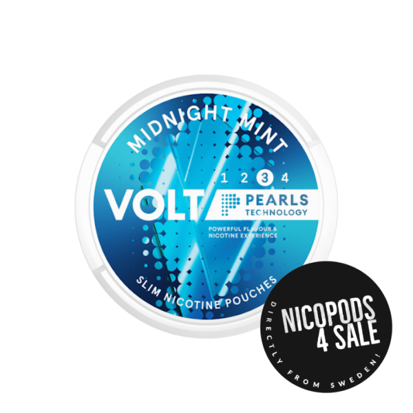 VOLT PEARLS MIDNIGHT MINT STRONG NICOTINE POUCHES