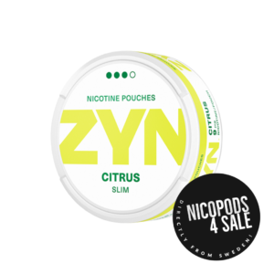 ZYN SLIM CITRUS STRONG NICOTINE POUCHES