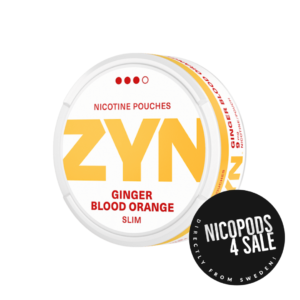 ZYN SLIM GINGER BLOOD ORANGE STRONG NICOTINE POUCHES