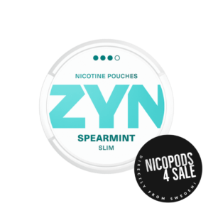 ZYN SLIM SPEARMINT STRONG NICOTINE POUCHES