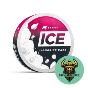 ICE LIQUORICE RAZZ STRONG SLIM ALL WHITE