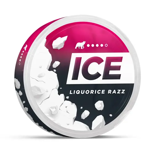 ICE LIQUORICE RAZZ STRONG SLIM ALL WHITE