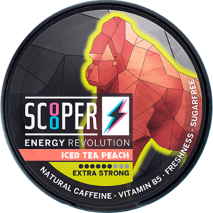 SCOOPER Energy Iced Tea Peach Extra Strong 80mg