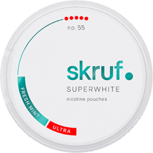 Skruf Superwhite No.55 Fresh Mint Ultra Strong
