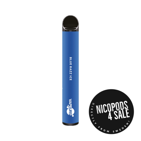 Vapeurs Blue Razz Ice Nicotine free vape