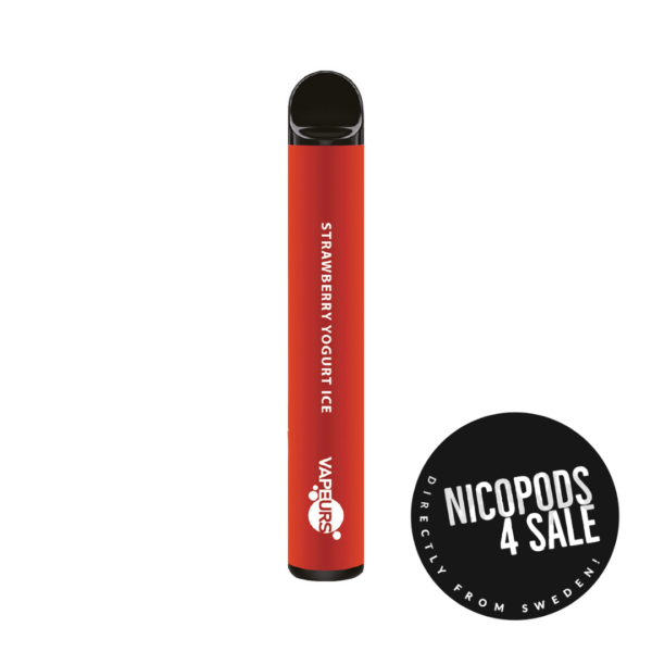Vapeurs Strawberry Yogurt Ice Nicotine free vape