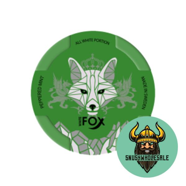 White Fox Peppered Mint Slim All White
