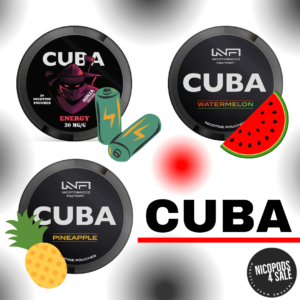 CUBA snus pouches- a complete nicotine pouch with super boost of exciting favours and nicotine rush ⚡🇨🇺