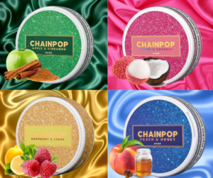 Chainpop nicotine pouches- a sparkling bubble experience as never before 🥂🤩