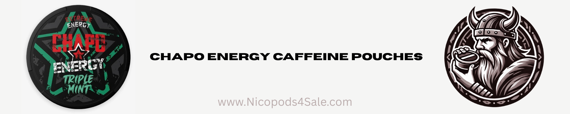 CHAPO CAFFEINE nicopods, nicotine packets, snus, pouches, nicotine pouches, smokeless, nicotine sachets