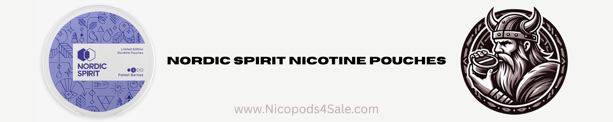 NORDIC SPIRIT nicopods, nicotine packets, snus, pouches, nicotine pouches, smokeless, nicotine sachets