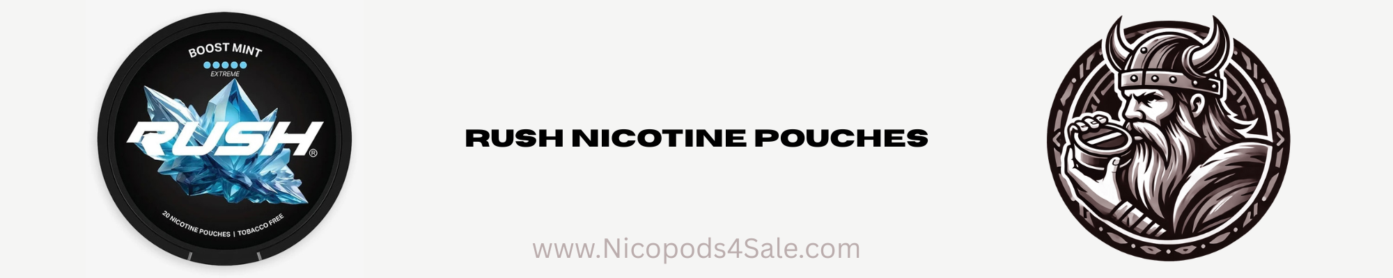 RUSH nicopods, nicotine packets, snus, pouches, nicotine pouches, smokeless, nicotine sachets