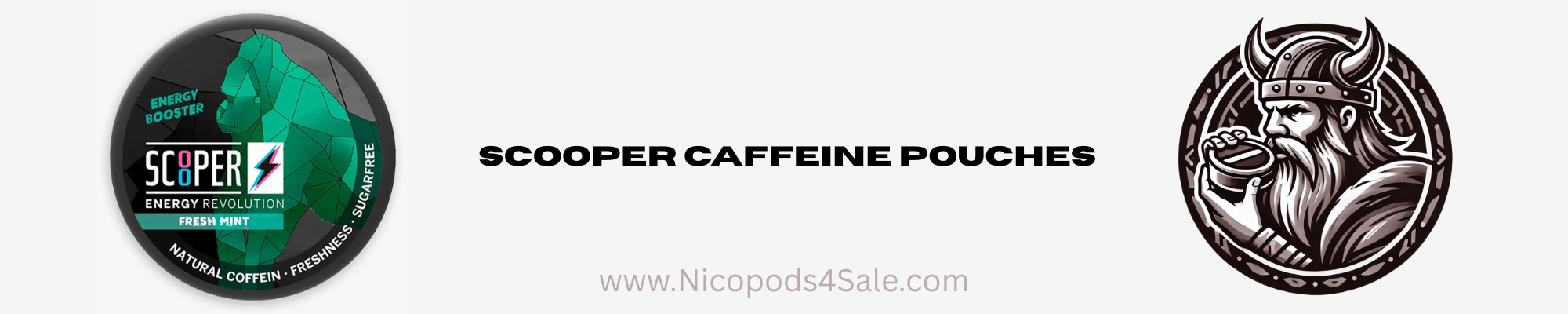 SCOOPER nicopods, nicotine packets, snus, pouches, nicotine pouches, smokeless, nicotine sachets