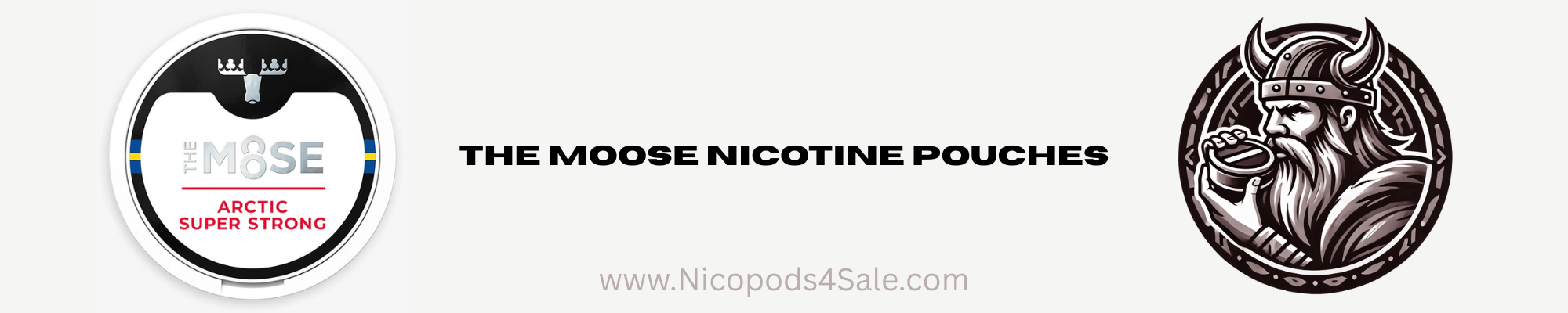 THE MOOSE nicopods, nicotine packets, snus, pouches, nicotine pouches, smokeless, nicotine sachets