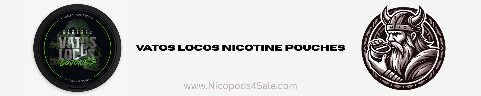 VATOS LOCOS nicopods, nicotine packets, snus, pouches, nicotine pouches, smokeless, nicotine sachets