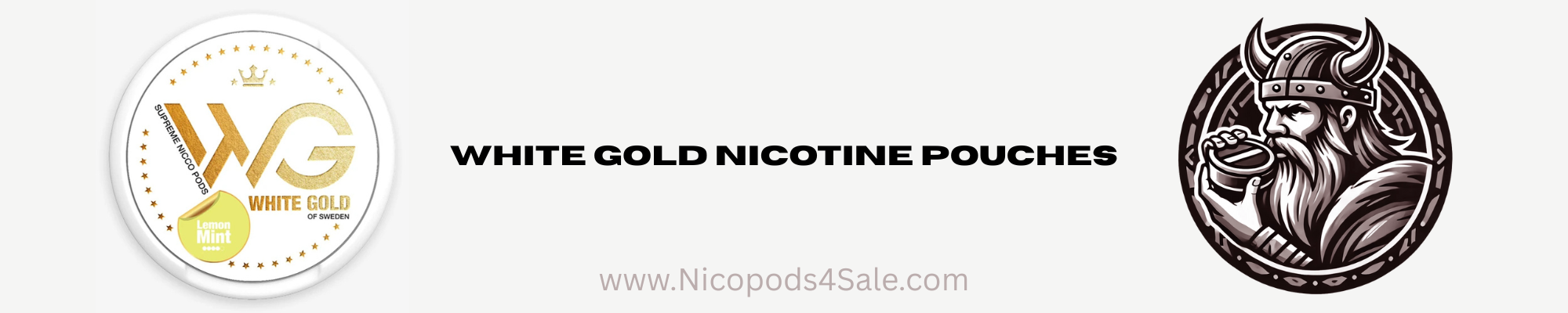 white gold nicopods, nicotine packets, snus, pouches, nicotine pouches, smokeless, nicotine sachets